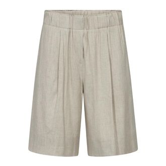 Mos Mosh Lange Shorts - Dames - Korte Broeken - Beige - XS - Korte Broeken