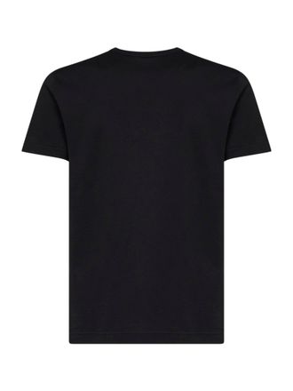 Dolce & Gabbana Logo-Embroidered Cotton Jersey T-Shirt - Black