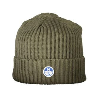 North Sails Accessoires, Heren, Groen, ONE Size, Katoen, Groene Katoenen Hoeden & Mutsen