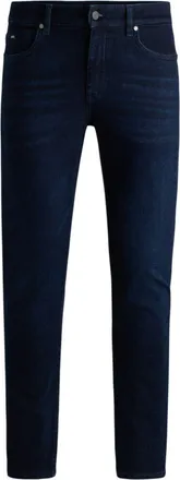 BOSS Delaware Slim-fit jeans in dark-blue super-soft denim