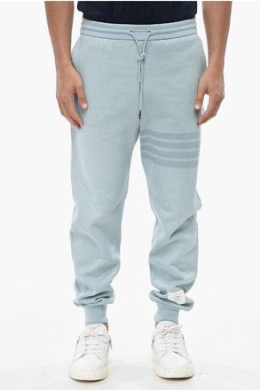 Thom Browne Lightweight Cotton Joggers with Branded Patch size L