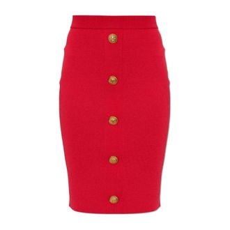 Balmain Mujer, Faldas, Rojo, Talla: L