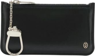 Cartier Pre-owned Coin Case - Dames - Vintage Accessoires - Zwart - ONE Size - Leer - Vintage