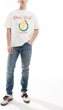 Calvin Klein Jeans Jeans slim affusolati lavaggio medio-Blu