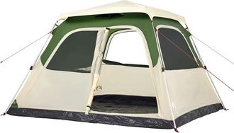 vidaXL Tienda De Campa&ntilde;a Igl&uacute; 6 Personas Apertura R&aacute;pida Verde Vidaxl