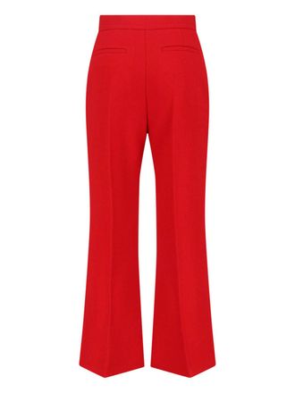 Valentino Womens Trousers Red Virgin Wool