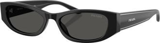 Prada D22S Zonnebril - Dames - Accessoires - Zwart - Maat: 54 MM Polyamide