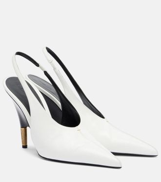 Khaite Bella 100 leather slingback pumps