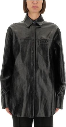 Sportmax Borel Leren Jas - Dames - Leren en Su&egrave;de Jassen - Zwart - XS - Leer - Jassen