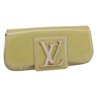 Louis Vuitton Pre-owned Clutches, female, Beige, Size: ONE SIZE Pre-owned Vintage Patent Leather Clutch