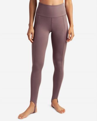Danskin Truffle Stirrup Leggings In Plum Truffle