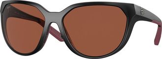 Costa 6S9110 Mayfly Polarized 911003 Womens Sunglasses Black Size 58