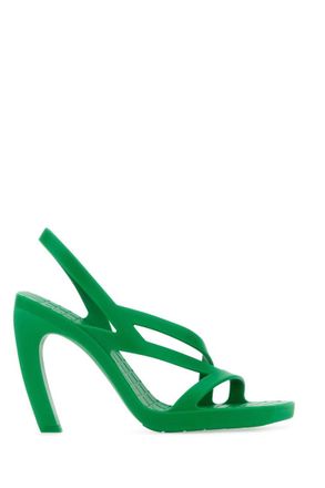 Bottega Veneta Green Slingback Heels