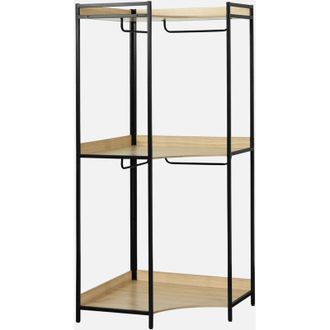 Sweeek Modulo guardaroba angolare con 4 armadi e 2 ripiani