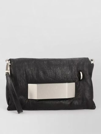 Rick Owens leather clutch bag