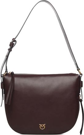 Pinko Borsa a spalla con zip - Rosso