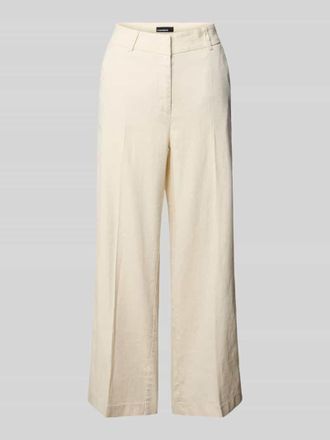 Cambio Cambio Chino aus Leinen-Mix mit B&uuml;gelfalte Modell CALIFORNIA in Beige, Gr&ouml;&szlig;e 32