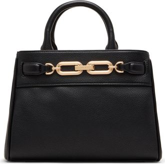 Anne Klein Chain Trim Satchel in Black at Nordstrom Rack