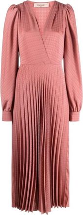 Twinset Midi Dagjurk - Dames - Casual kleedjes - Roze - L - Kleedjes