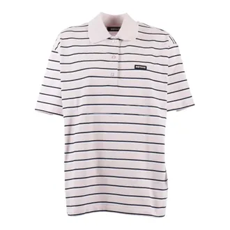 Rotate Jersey Polo Shirt - male - ROTATE Birger Christensen - Polo Shirts - Pink - XS - Tops