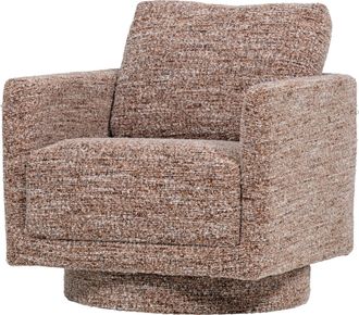 De Eekhoorn Drehbarer Design Sessel Oska, Braun Melange