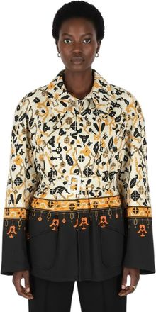 Maison Margiela Multicolor Floral Shirt Collar Jacket