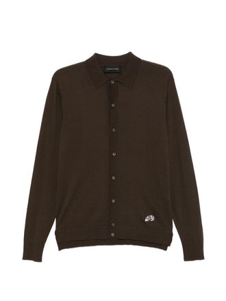 Gabriele Pasini Button-Up Embroidered Collar Cardigan