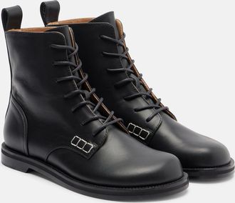 J.W.Anderson Stivali stringati in pelle