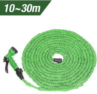 OEM Nazalus - Gran Oferta - Manguera De Jard&iacute;n Extensible Verde, De 10 M A 30 M, Pistola Y Conector Incluidos, 7 Tipos De Chorro Diferentes