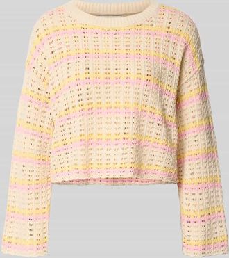 Only Regular Fit Strickpullover aus Baumwoll-Mix Modell ASA in Hellgelb, Gr&ouml;&szlig;e XL