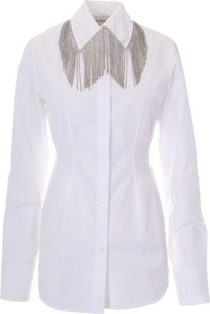 Sportmax White Tailored Embellished Shirt