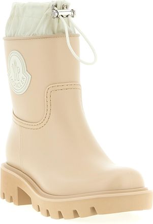Moncler Womens Beige Pvc Ankle Boots
