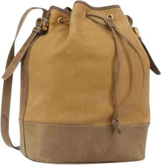 Loewe Pre-owned Bucket Bags, female, Beige, Size: ONE SIZE Pre-owned Bucket Bag
