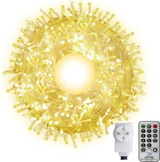 OEM Guirnalda De Luces Exteriores De 100 M, Guirnalda Larga De Luces Navide&ntilde;as Para Interiores Y Halloween Con Control Remoto, Para &Aacute;rbol De Navidad, Hoga
