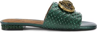 Kurt Geiger Womens Chelsea Flat Sandal Sandals - Green - Size UK 3