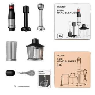 OEM Batidora De Inmersi&oacute;n, Versatilidad 6 En 1, Motor Potente, Color Negro, 220 V