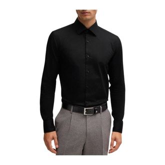 HUGO BOSS Formal Shirts, male, Black, M, H Hank Kent C1 214 Shirt