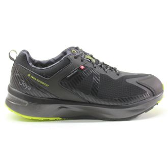 Joya Veloce STX Leather Textile Mens Running Trainers - Black - Size:UK 12.5
