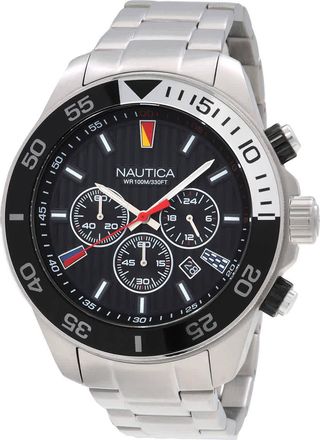 Nautica One Chronograph Quartz Black Dial Mens Watch NAPNOS306