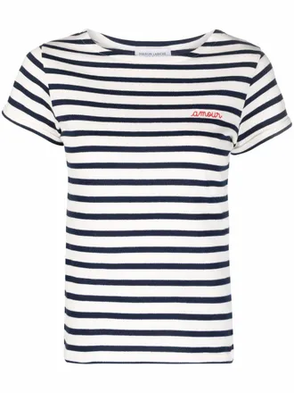Maison Labiche Gestreepte blouse - Wit