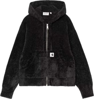 Carhartt Work in Progress Maine Active Sweater Jacket - Dames - Hoodies - Zwart - XS - Katoen - Hoodies & sweatvesten