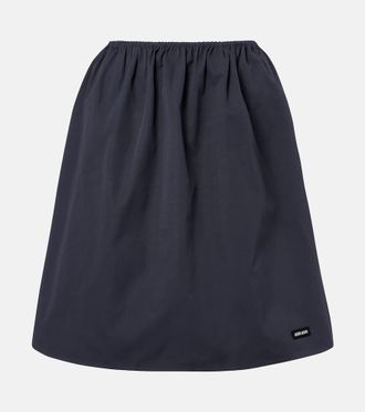 Miu Miu Cotton poplin midi skirt