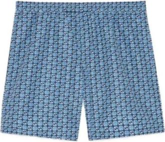 Gucci Interlocking G Print Nylon Swim Shorts Blue 742958-XHAH9-4734