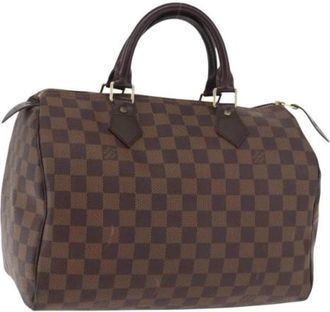 Louis Vuitton Pre-owned Speedy 30 Hand Bag - Dames - Vintage Handtas - Bruin - ONE Size - Leer - Vintage