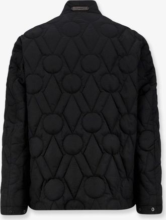 Hev&ograve; Mens Down Jacket Faeto Black Polyester