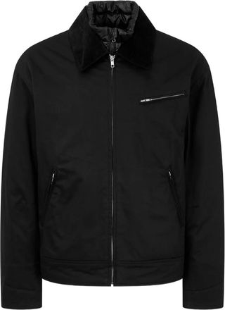 TOMBOY corduroy-collar padded jacket - men - Cotton/Polyester - M - Black