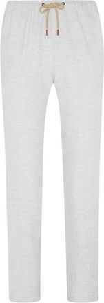 Kiton Linnen Comfort-Fit Aantrekbroek - Heren - Straight fit broeken - Grijs - W38 - Linnen - Broeken