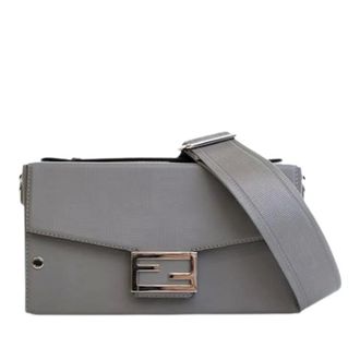 Fendi Pre-owned Cross Body Bags, female, Gray, Size: ONE SIZE Pre-owned Vintage Satchel
