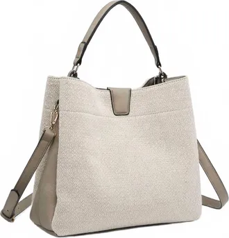 Jen & Co. Womens Tati Satchel In Diamond Ivory