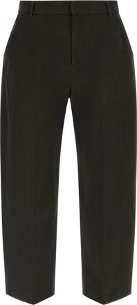 Tela Cosmo Canvas Broek - Dames - Straight fit broeken - Bruin - XS - Katoen - Broeken